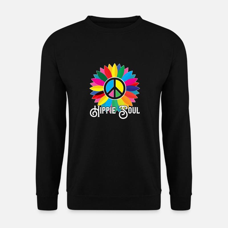 Hippie soul - Unisex Sweatshirt - black