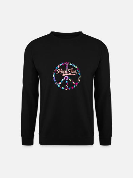 Hippie soul - Unisex Sweatshirt - black