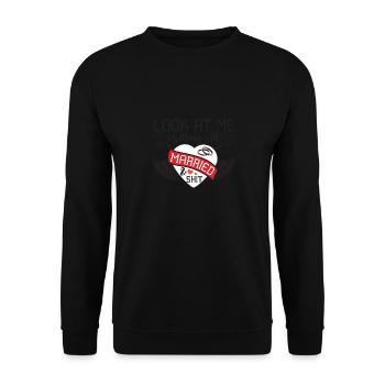 Regardez-moi me marier tous - Sweat-shirt Unisexe - noir - Devant - Alina (178cm) & Michal (187cm)