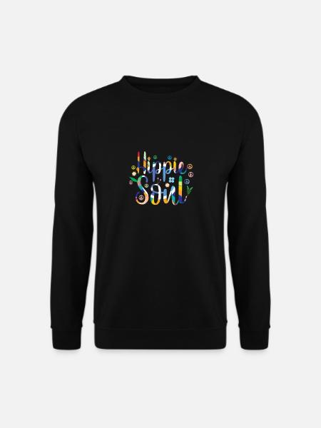 Hippie soul - Unisex Sweatshirt - black