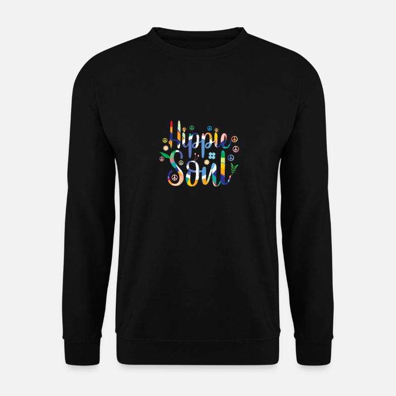 hippie seele - Unisex Pullover - Schwarz