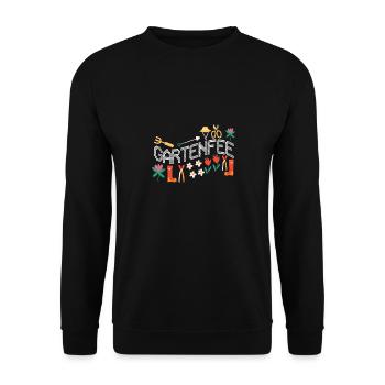 Garden Fairy Gardener Hobby Garden Self-Catering - Unisex Sweatshirt - black - Front - Alina (178cm) & Michal (187cm)