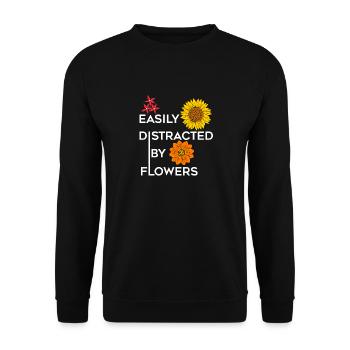 Lustiges Sprichwort für Gartenfloristen, - Unisex Pullover - Schwarz - Vorne - Alina (178cm) & Michal (187cm)