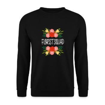 Florist Squad Citation ironique Hobby Gardener - Sweat-shirt Unisexe - noir - Devant - Alina (178cm) & Michal (187cm)