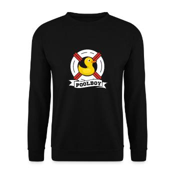 Piscine garçon de piscine - Sauveteur - Sweat-shirt Unisexe - noir - Devant - Alina (178cm) & Michal (187cm)
