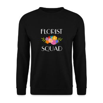 Garten- und Blumenstrauß Hobby Florist - Unisex Pullover - Schwarz - Vorne - Alina (178cm) & Michal (187cm)