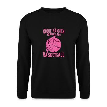 Basketball Training Trikot Coole Frauen Spielen - Unisex Pullover - Schwarz - Vorne - Alina (178cm) & Michal (187cm)