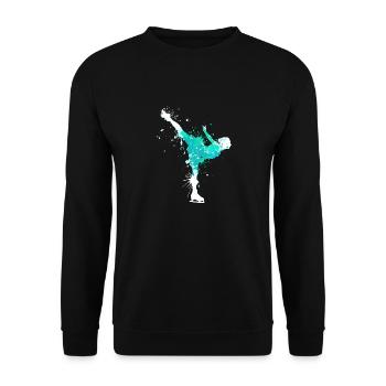 Splash Winter Sports Ice Dance Figure skating girl - Unisex Sweatshirt - black - Front - Alina (178cm) & Michal (187cm)