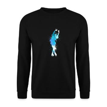 Splash Winter Sports Dance Figure Ice skating girl - Unisex Sweatshirt - black - Front - Alina (178cm) & Michal (187cm)