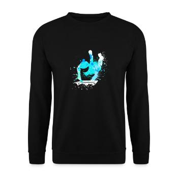 Splash Sports d’hiver Luge Neige Luge - Sweat-shirt Unisexe - noir - Devant - Alina (178cm) & Michal (187cm)