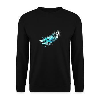 Splash Snow Luge Sled - Unisex Sweatshirt - black - Front - Alina (178cm) & Michal (187cm)