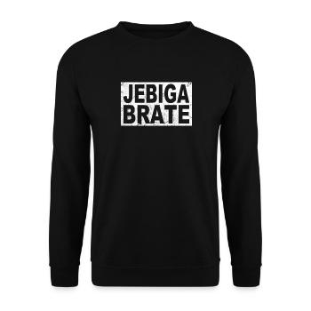 Balkan SFRJ kroatisch bosnisch serbisch Jebiga - Unisex Pullover - Schwarz - Vorne - Alina (178cm) & Michal (187cm)