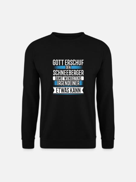 Schneeberg Gott Spruch Können - Unisex Pullover - Schwarz