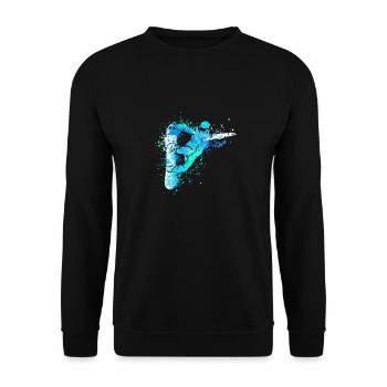Splash Art Sports d’hiver Snowboarder - Sweat-shirt Unisexe - noir - Devant - Alina (178cm) & Michal (187cm)