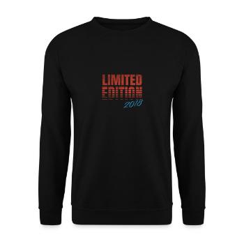 Limited Edition 2018 Vintage - Unisex Pullover - Schwarz - Vorne - Alina (178cm) & Michal (187cm)