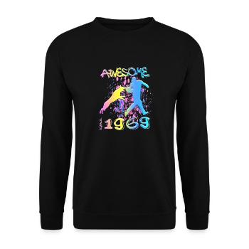 Génial depuis 1969. Agilité, Dressage de chiens - Sweat-shirt Unisexe - noir - Devant - Alina (178cm) & Michal (187cm)
