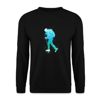 Splash Winter Hiking - Unisex Sweatshirt - black - Front - Alina (178cm) & Michal (187cm)