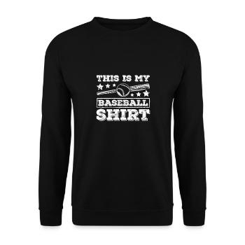 C’est ma balle de baseball - Sweat-shirt Unisexe - noir - Devant - Alina (178cm) & Michal (187cm)