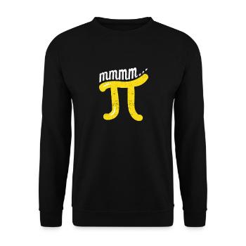 Mmm Pi Day Drôle d’amoureux des mathématiques Science - Sweat-shirt Unisexe - noir - Devant - Alina (178cm) & Michal (187cm)