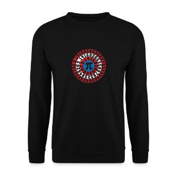 Mathématicien Capitaine Pi Super-héros Math Nerd Geek - Sweat-shirt Unisexe - noir - Devant - Alina (178cm) & Michal (187cm)