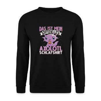 Axolotl - Unisex Pullover - Schwarz - Vorne - Alina (178cm) & Michal (187cm)