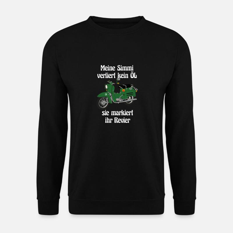Schwalbenfahrer Simson Schwalbe Kult Roller DDR - Unisex Pullover - Schwarz