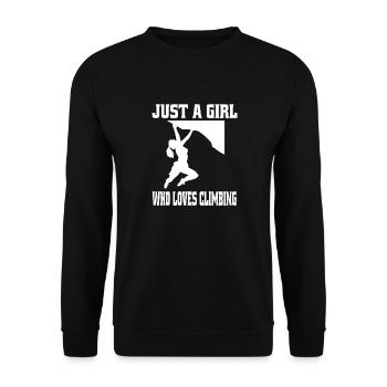 Escalade Filles Randonnée Femme Bloc Alpinisme - Sweat-shirt Unisexe - noir - Devant - Alina (178cm) & Michal (187cm)