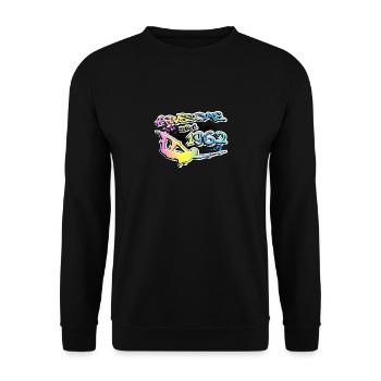 Awesome since 1962. Wakeboard Lifestyle Vintage - Unisex Pullover - Schwarz - Vorne - Alina (178cm) & Michal (187cm)