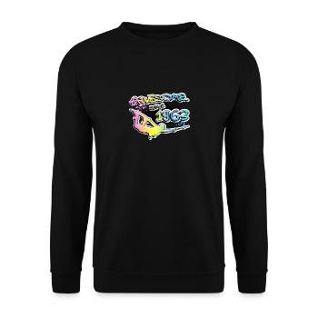 Awesome since 1963. Wakeboard Lifestyle Vintage - Unisex Pullover - Schwarz - Vorne - Alina (178cm) & Michal (187cm)