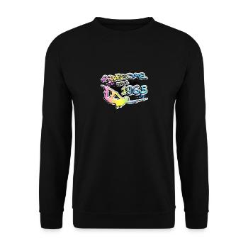 Awesome since 1965. Wakeboard Lifestyle Vintage - Unisex Pullover - Schwarz - Vorne - Alina (178cm) & Michal (187cm)