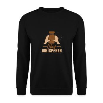 Clay Whisperer Pottery Ceramics Artist - Sweat-shirt Unisexe - noir - Devant - Alina (178cm) & Michal (187cm)