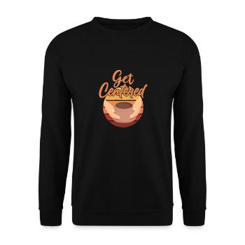 Get Centered Pottery Ceramics Artist - Unisex Sweatshirt - black - Front - Alina (178cm) & Michal (187cm)