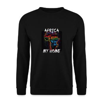 Africa, my Home 2 - Unisex Pullover - Schwarz - Vorne - Alina (178cm) & Michal (187cm)