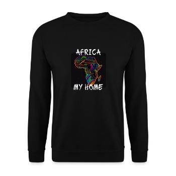 Africa, my Home 6 - Unisex Sweatshirt - black - Front - Alina (178cm) & Michal (187cm)