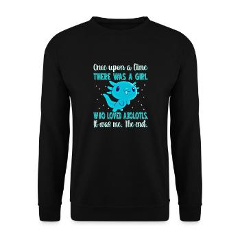 Axolotl - Unisex Pullover - Schwarz - Vorne - Alina (178cm) & Michal (187cm)