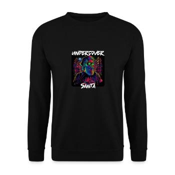 Père Noël infiltré dans la ville 5 - Sweat-shirt Unisexe - noir - Devant - Alina (178cm) & Michal (187cm)