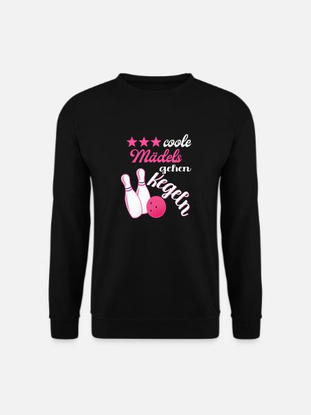 Kegel Bowling Kegelbahn Kegler Kegelverein - Unisex Pullover - Schwarz