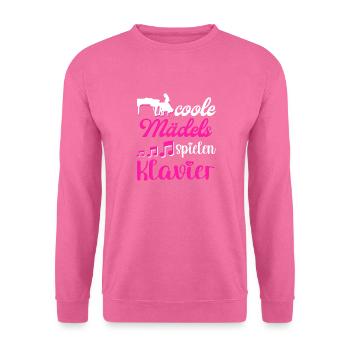 Coole Mädels spielen Klavier Damen - Unisex Pullover - Pink - Vorne