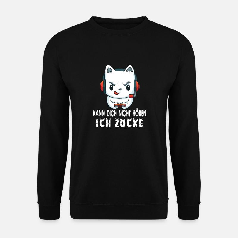 Kann Dich Nicht Hören Ich Zocke. Gaming Zocken - Unisex Pullover - Schwarz
