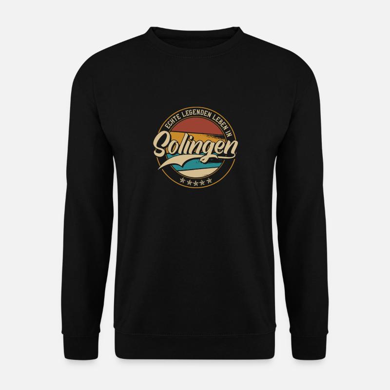 Solingen Echte Legenden leben in Solingener - Unisex Pullover - Schwarz