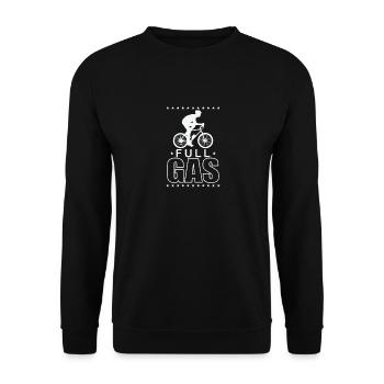 Full Gas Cycling Fitness Sports - Sweat-shirt Unisexe - noir - Devant - Alina (178cm) & Michal (187cm)