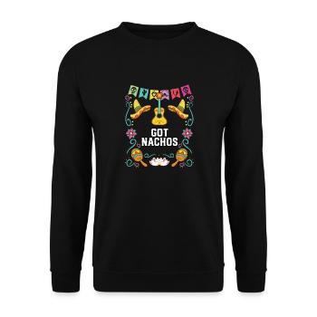 Got Nachos Nacho Amateur de cuisine mexicain moyen Foodie - Sweat-shirt Unisexe - noir - Devant - Alina (178cm) & Michal (187cm)