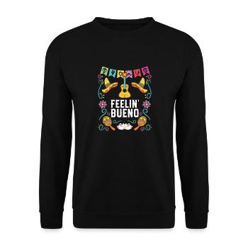 Feelin Bueno Mexican Life Mexique Pride Country - Sweat-shirt Unisexe - noir - Devant - Alina (178cm) & Michal (187cm)