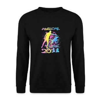 Génial depuis 2011. Agilité, Hundetraining - Sweat-shirt Unisexe - noir - Devant - Alina (178cm) & Michal (187cm)