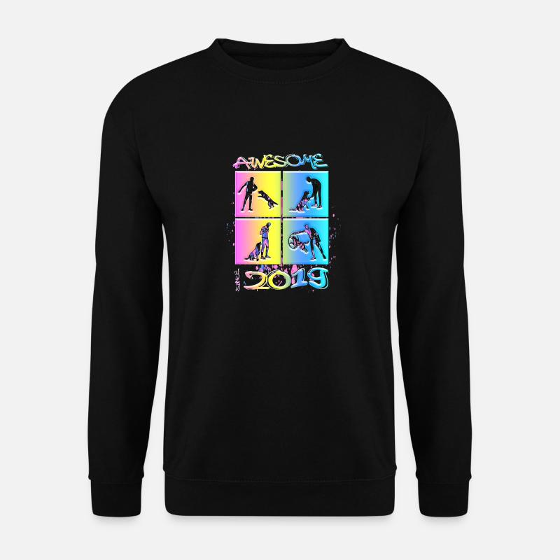Awesome since 2019. Agility, Hundetraining - Unisex Pullover - Schwarz