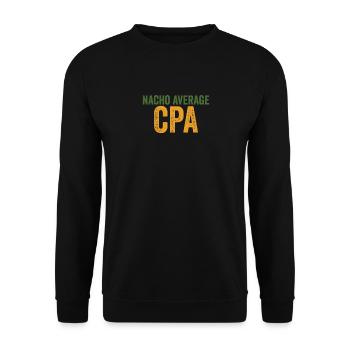 Funny Certified Public Accountant CPA Accountant - Unisex Sweatshirt - black - Front - Alina (178cm) & Michal (187cm)
