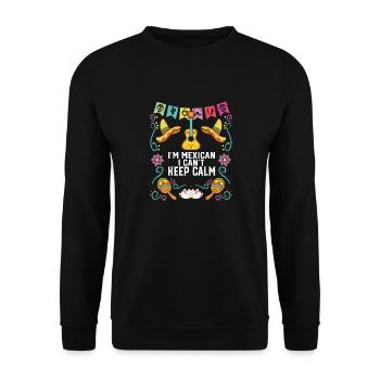 Je suis un Mexicain Je ne peux pas garder mon calme Fierté du Mexique - Sweat-shirt Unisexe - noir - Devant - Alina (178cm) & Michal (187cm)