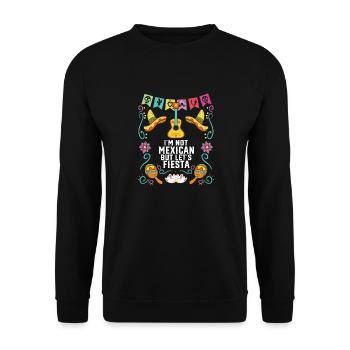 Je ne suis pas mexicain mais laisse Fiesta Mexico Pride - Sweat-shirt Unisexe - noir - Devant - Alina (178cm) & Michal (187cm)