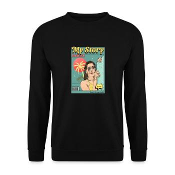 Bande dessinée - Sweat-shirt Unisexe - noir - Devant - Alina (178cm) & Michal (187cm)