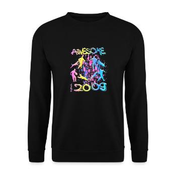 Génial depuis 2009. Agilité, Dressage de chiens - Sweat-shirt Unisexe - noir - Devant - Alina (178cm) & Michal (187cm)